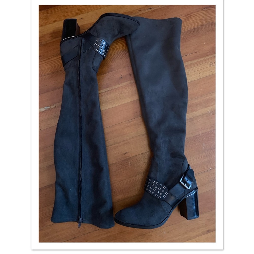 Michael Kors thigh high gray boots over the knee - Picture 1 of 7